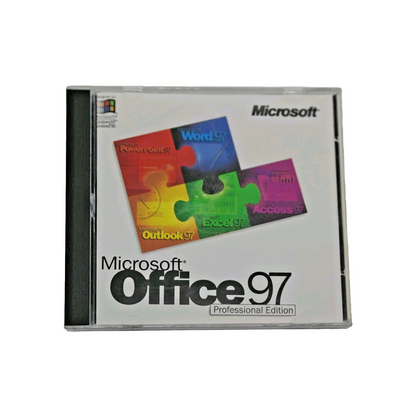 MICROSOFT OFFICE 97 Professional Edition (CD, 1997) with CD Key Code