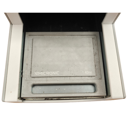 Micronic CP400 Push Cap Capper with 1.40 ml plate | Manual Lab Tube Sealing Tool