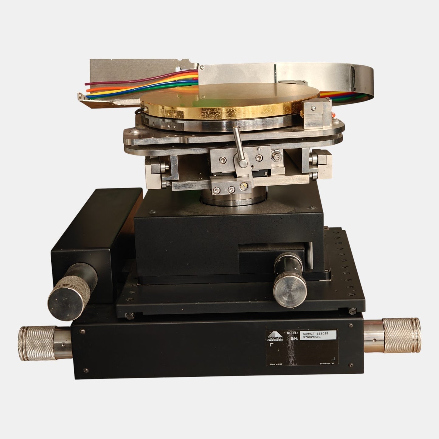 Cascade Microtech Summit 11102B 8" Vacuum Wafer Chuck XY Theta Stage Assembly
