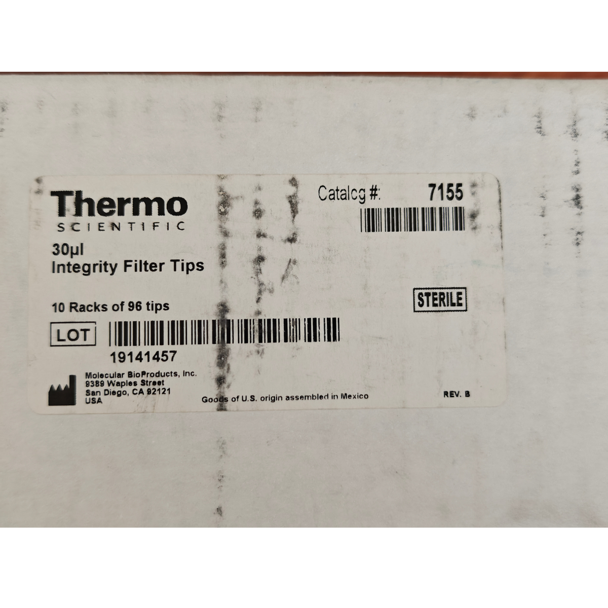 Thermo Scientific Matrix 7155 30µL Integrity Filter Tips Sterile 960 tips | NEW