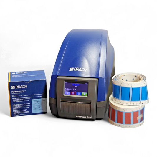 BRADY i5100 Label Printer, 300 dpi, Thermal Transfer, with Assorted Label Rolls