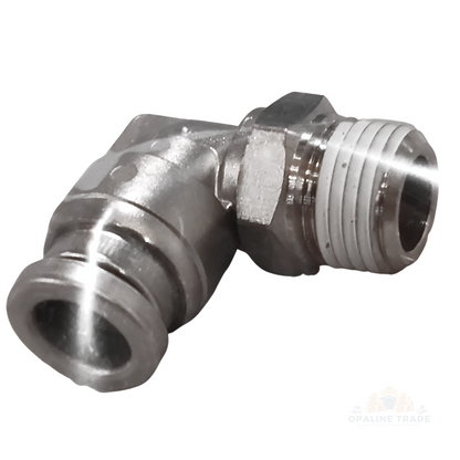 SMC KQB2L07-N01S Male Elbow Metal Fitting - One Touch Brass - UNF, NPT Threads