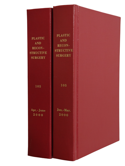 Plastic and Reconstructive Surgery Vol 105 2000 Medical Journal 2-Book Hardcover