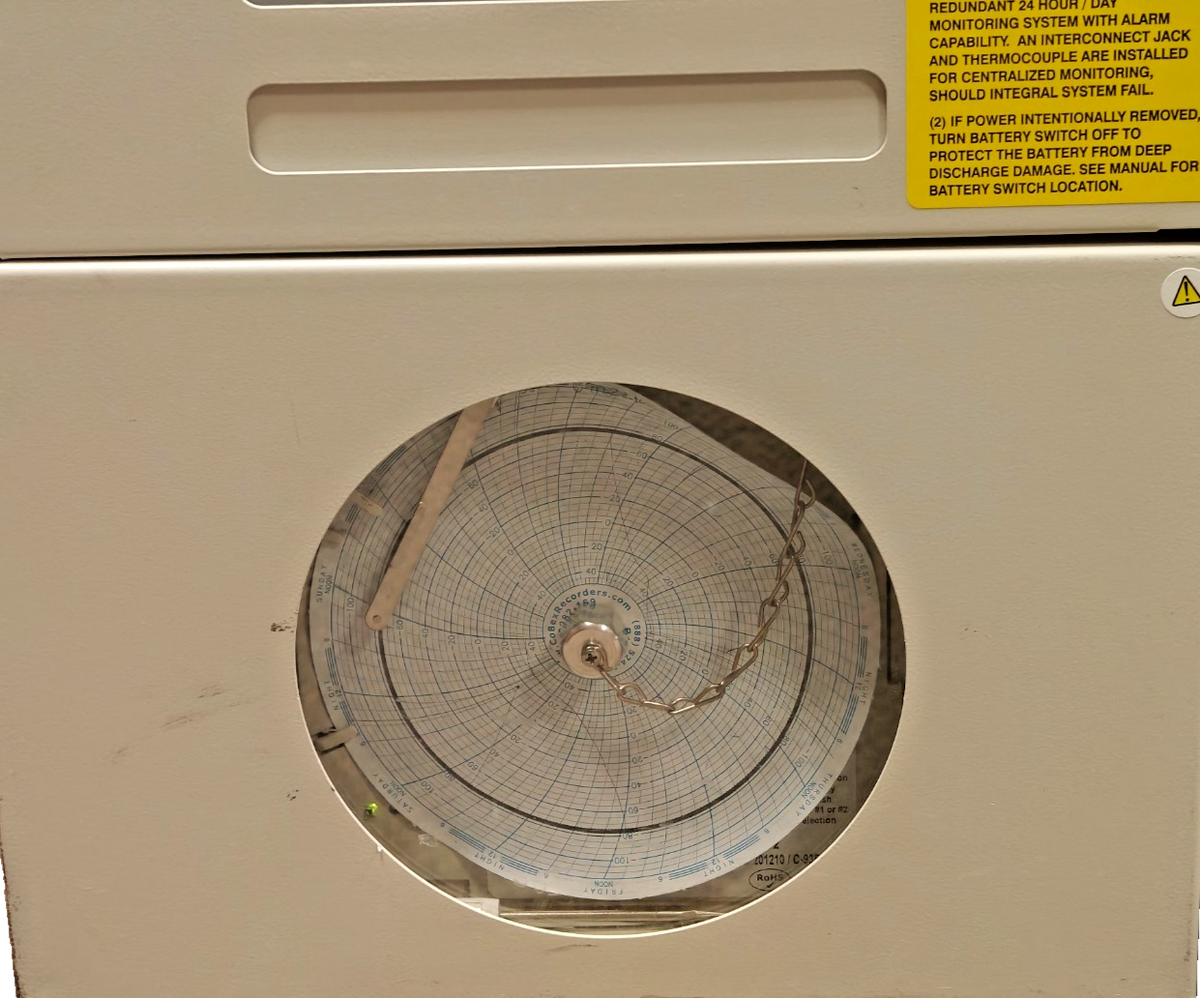 Fisher Scientific Isotemp I903CA ULT Lab Chest Freezer -86°C with Chart Recorder