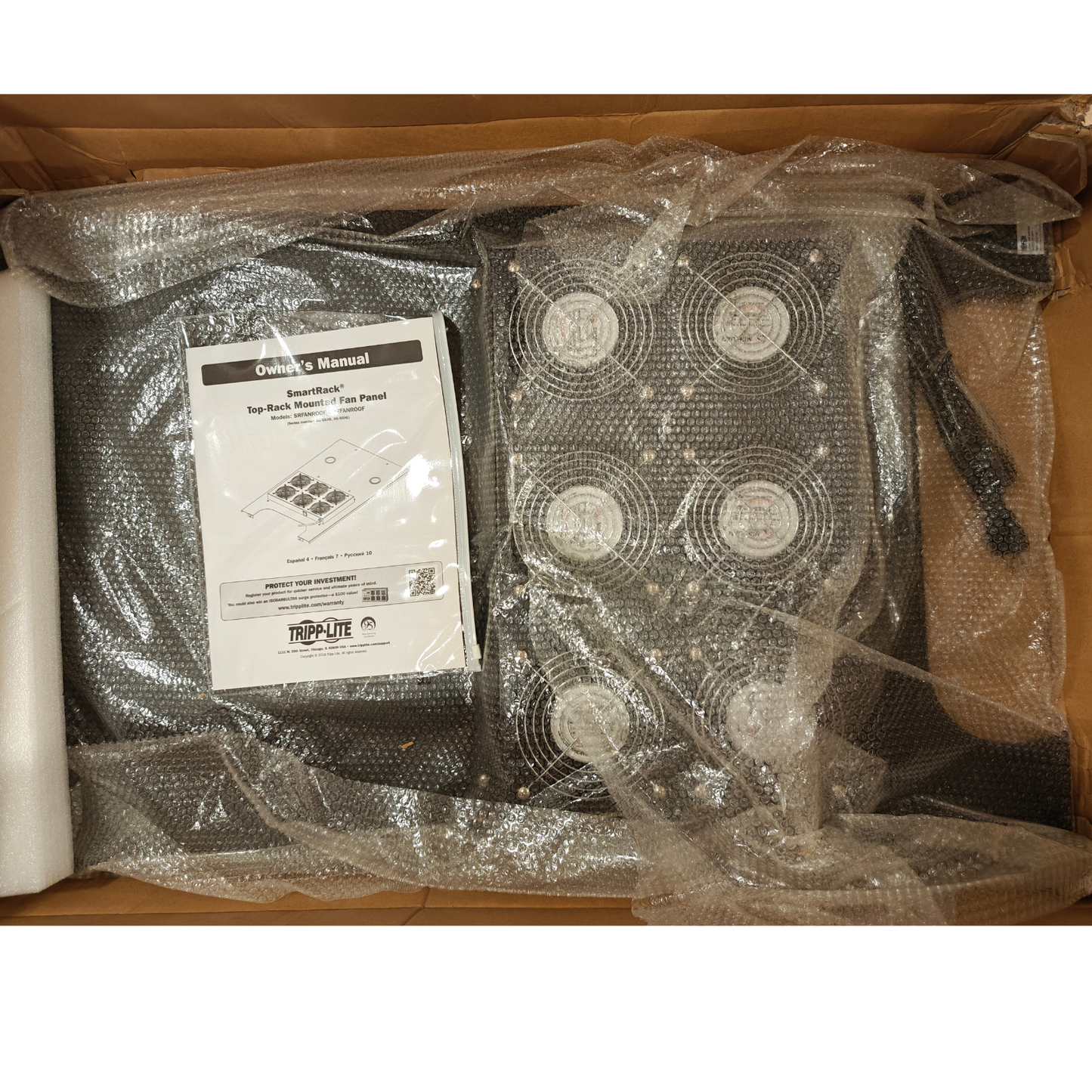 Tripp Lite SRFANROOF SmartRack 6-Fan Roof-Mounted Panel High-Performance | NEW