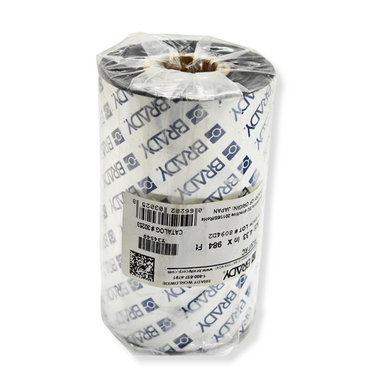 Brady R4307 RC Thermal Transfer Printer Ribbon 4.33" x 984' 1" Core R4300 Series