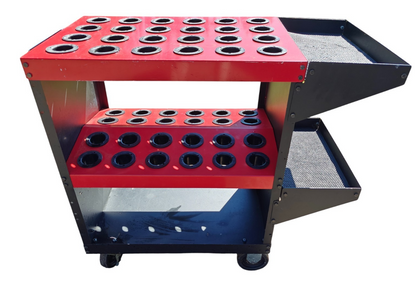 Huot CNC Rolling Tool Cart 48 Position, 40 Taper Holder - BT, CAT V Flange, NMTB