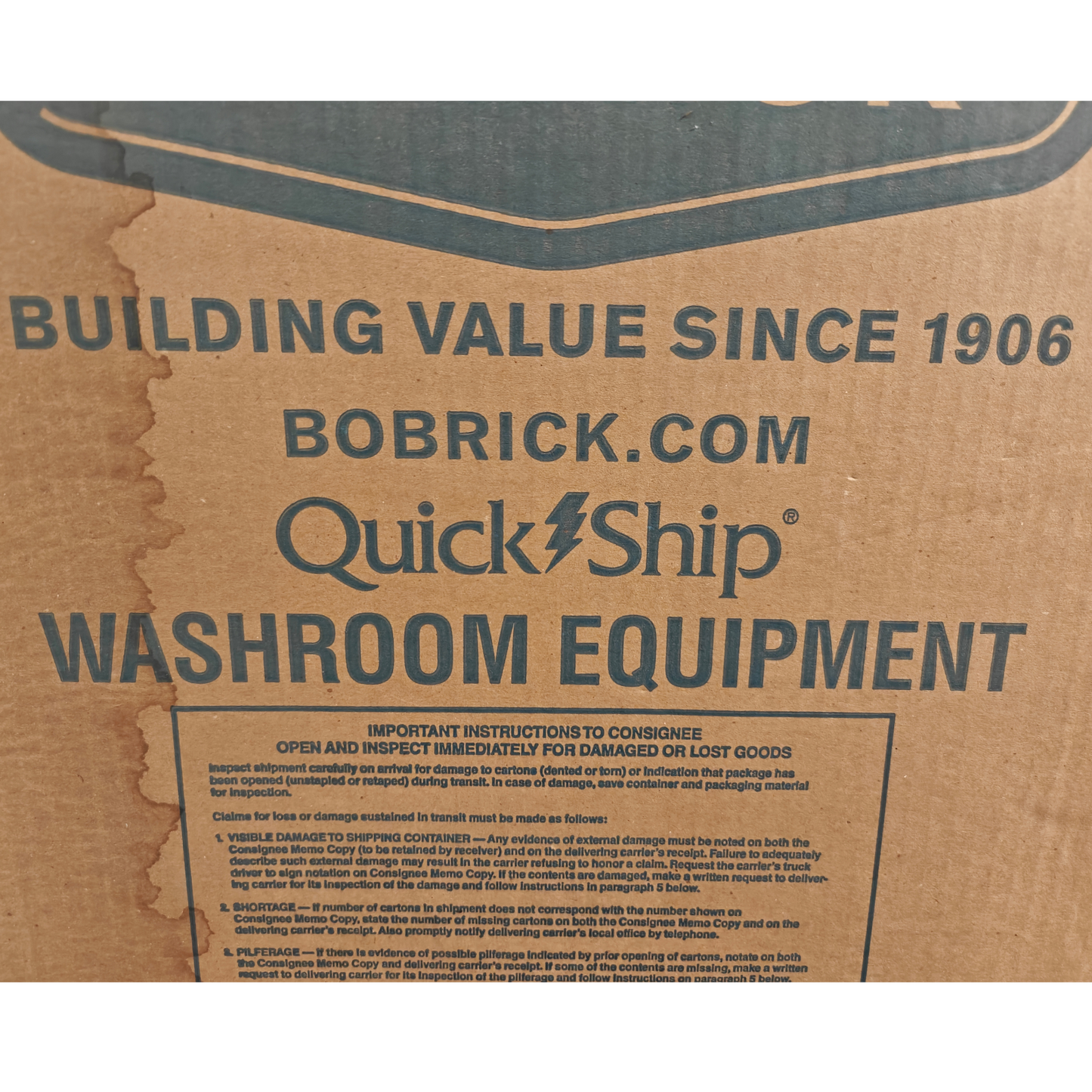Bobrick B-354 Partition-Mounted Sanitary Napkin Disposal 1.3-Gallon | NEW