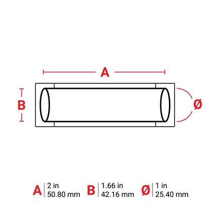 Brady PS-1000-2-BR  2"x1" PermaSleeve Heat Shrink Wire and Cable Labels Brown
