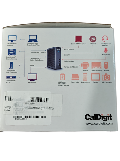 CalDigit TS2 Thunderbolt Dock Station Dual TB2 4K HDMI USB eSATA Ethernet | NEW