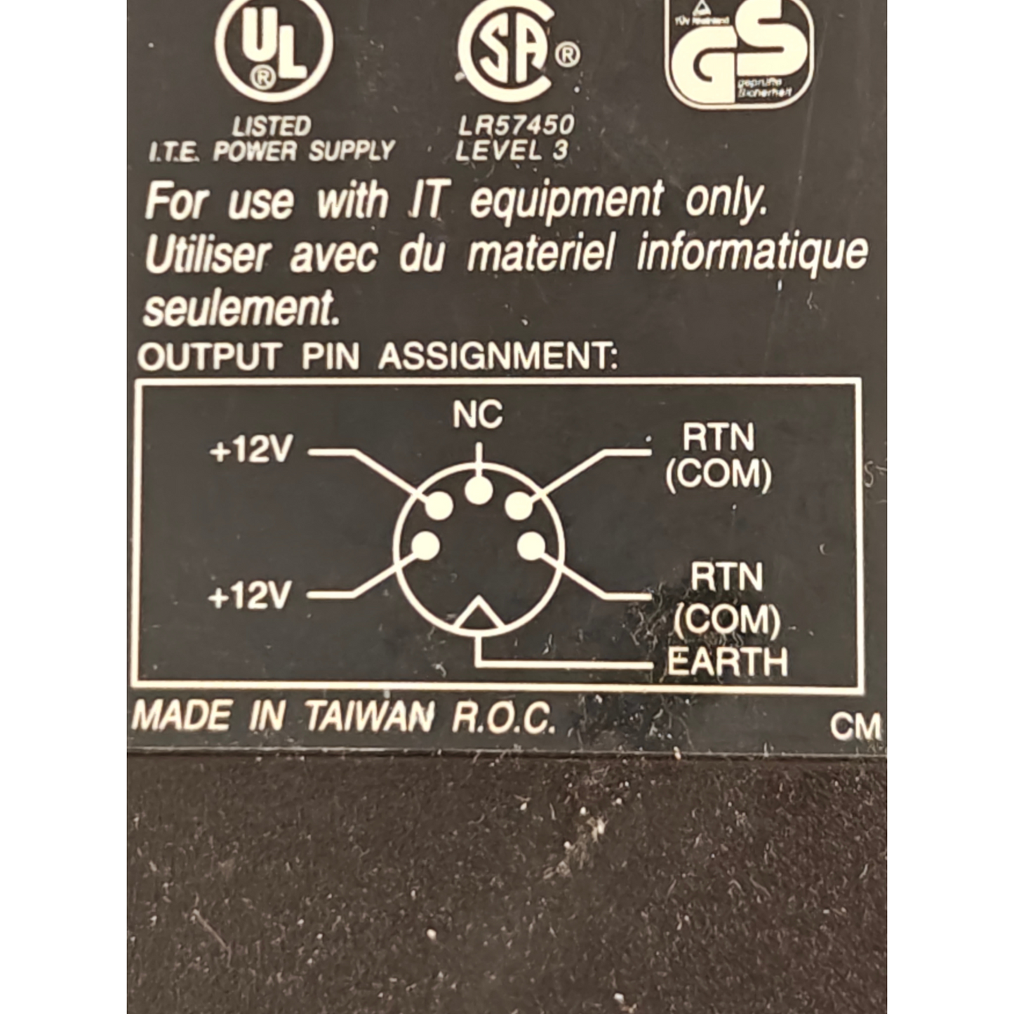 Skynet SNP-A077 AC Adapter Power Supply 12V 6A 5-Pin DIN