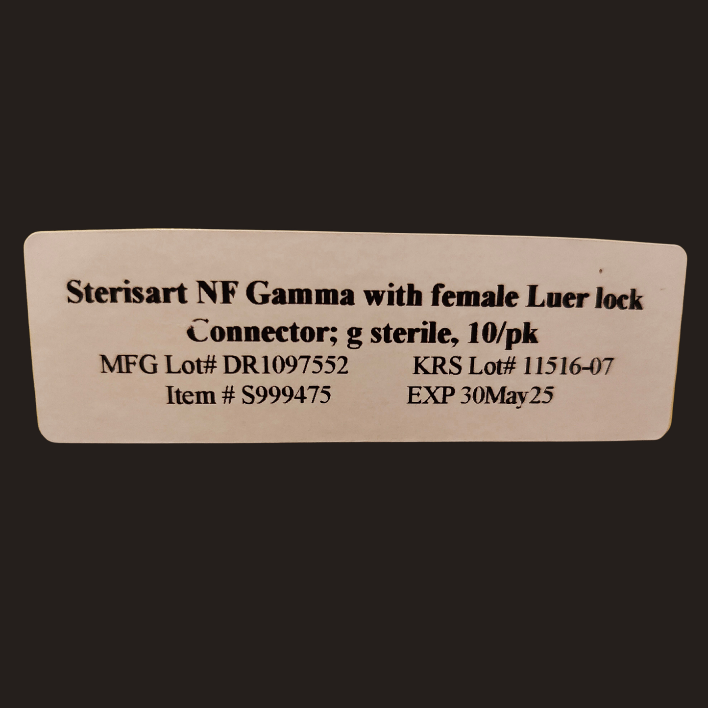Sterisart NF Sterility Testing Luer Connector System [Exp 05/30/2025] #16478-GBD