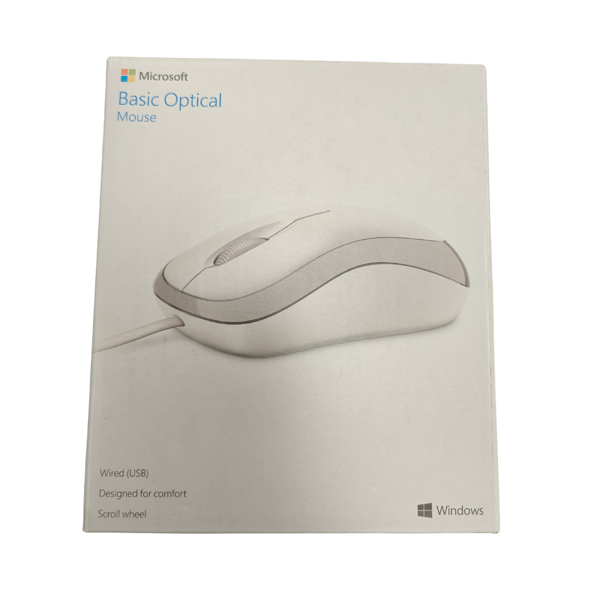 Microsoft P58-00062 Model 1113 Basic Optical Mouse Wired USB White PC Mac NEW