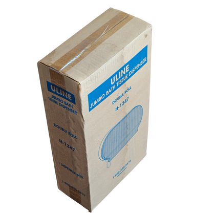 ULINE H-1347 Jumbo Bath Tissue Dispenser - Double Roll Plastic | NEW