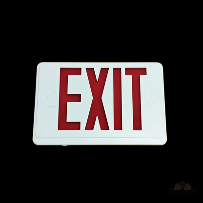 Lithonia Exit Sign Covers 12x8" - 2 Red, 1 Green, Replacement Faces Set of 3