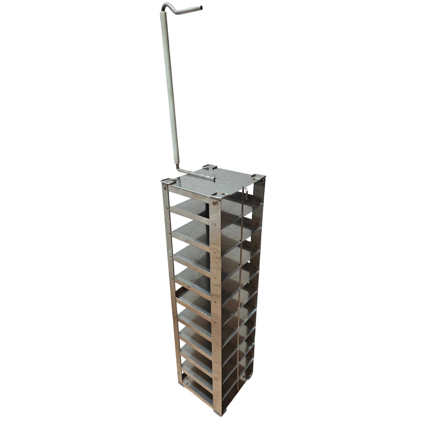 stainless steel cryogenic box rack with handle for MVE freezer
