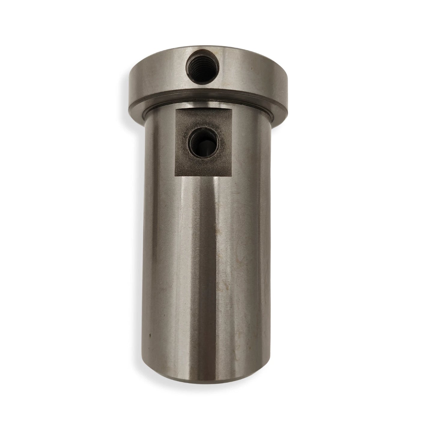 Side view of 32mm OD x 16mm ID J style tool holder bushing with set screw holes