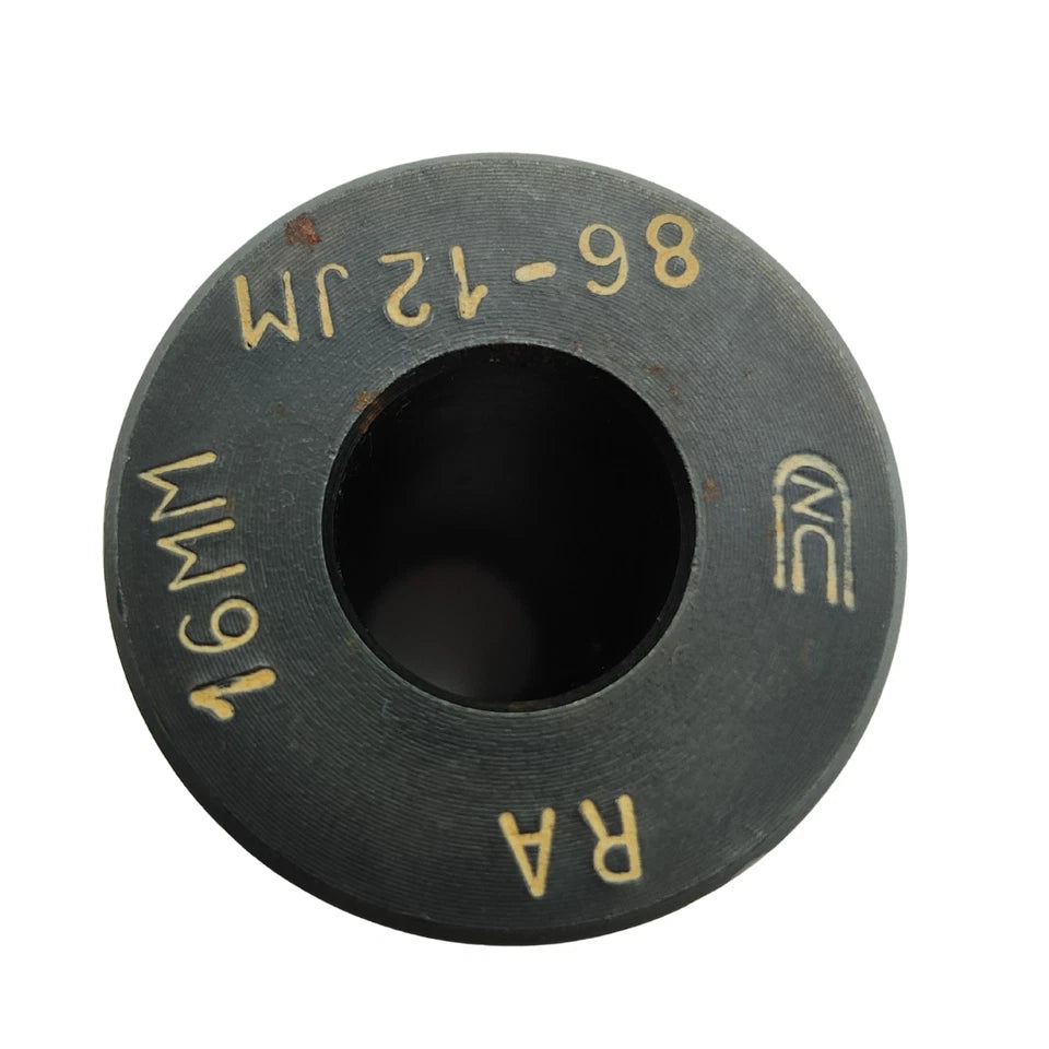 Top view of 32mm OD x 16mm ID J style tool holder bushing black oxide