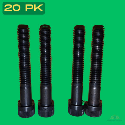 5/16-18 hex socket head cap screw black alloy steel close up