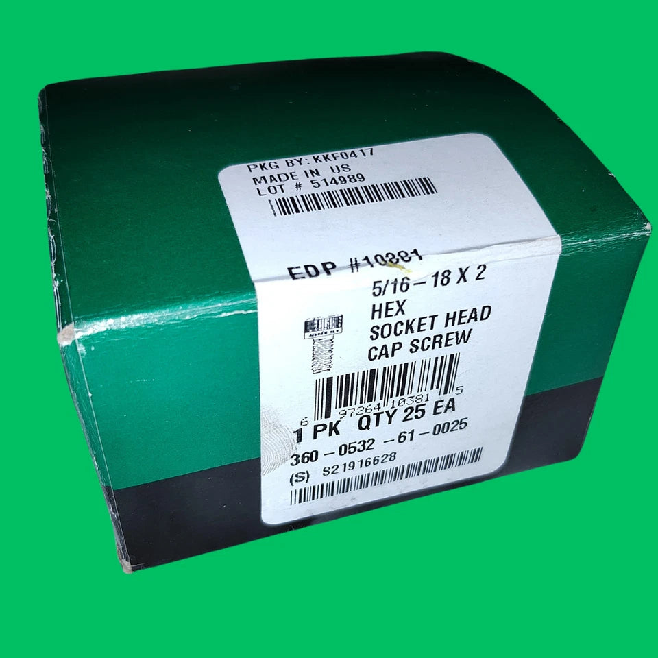 CAMCAR socket head cap screws packaging 