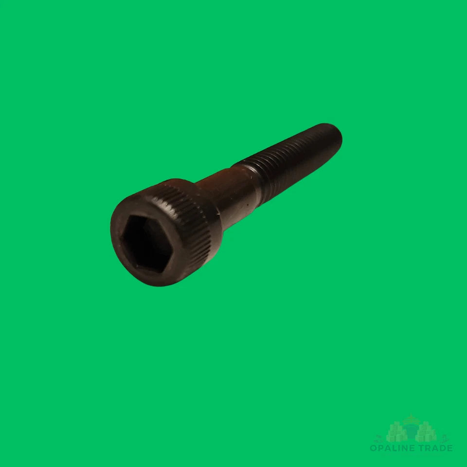 Side view of 2 inch hex socket head cap screw black steel
