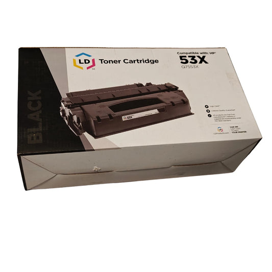 LD Products HP 53X Q7553X toner cartridge packaging