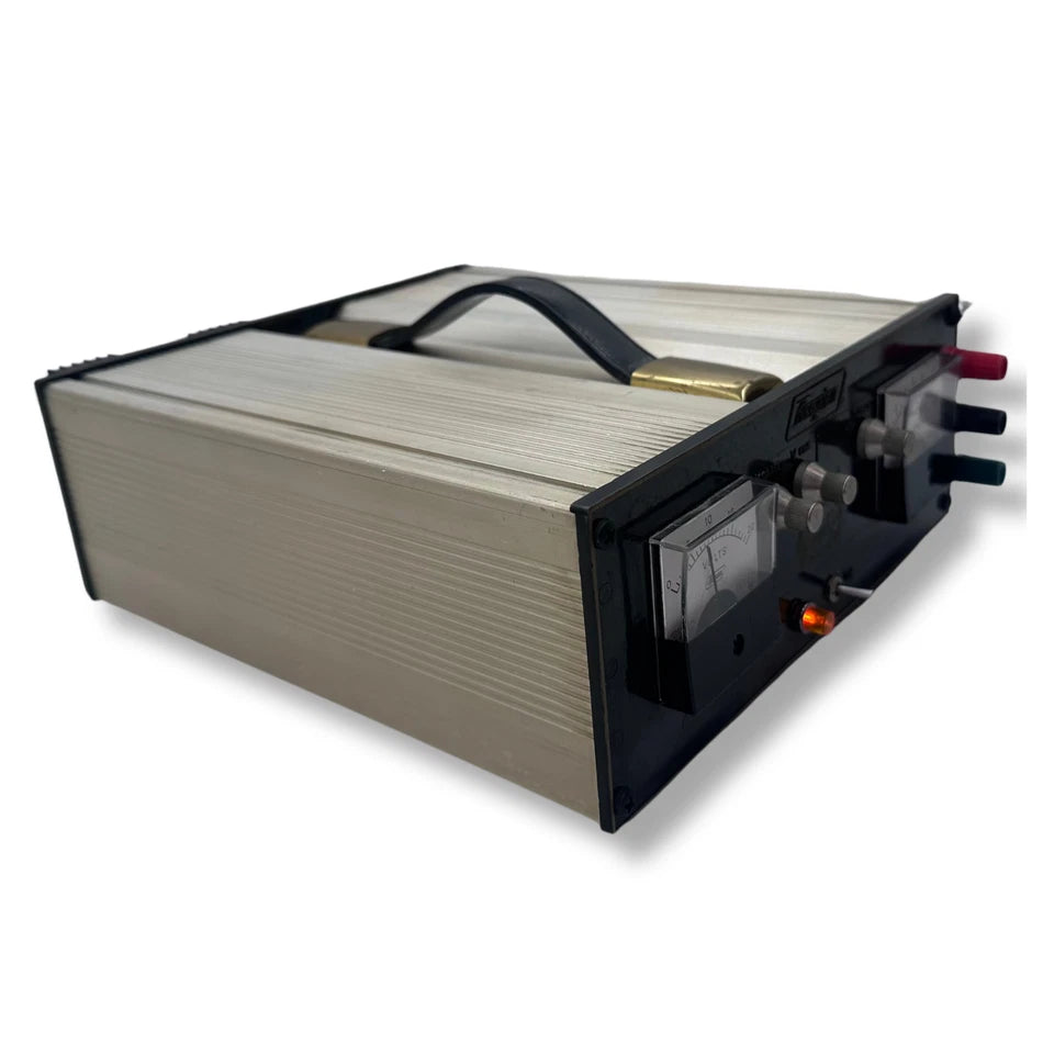 Side view of Acopian K18S100 regulated power supply enclosure