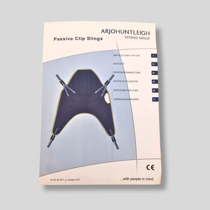 ArjoHuntleigh Getinge passive clip slings instruction manual cover