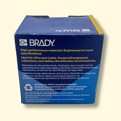 Packaging label for Brady PTL-34-427-YL vinyl wire labels