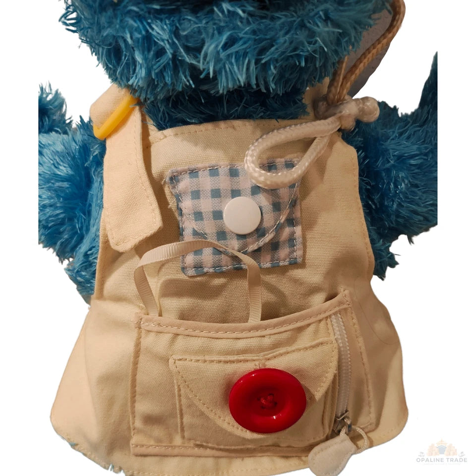 Close-up of Cookie Monster Teach Me plush apron details