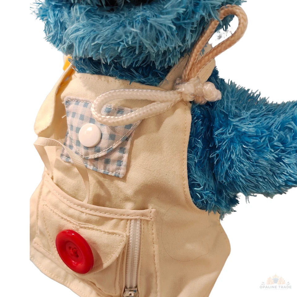 Close-up of Cookie Monster Teach Me plush apron details