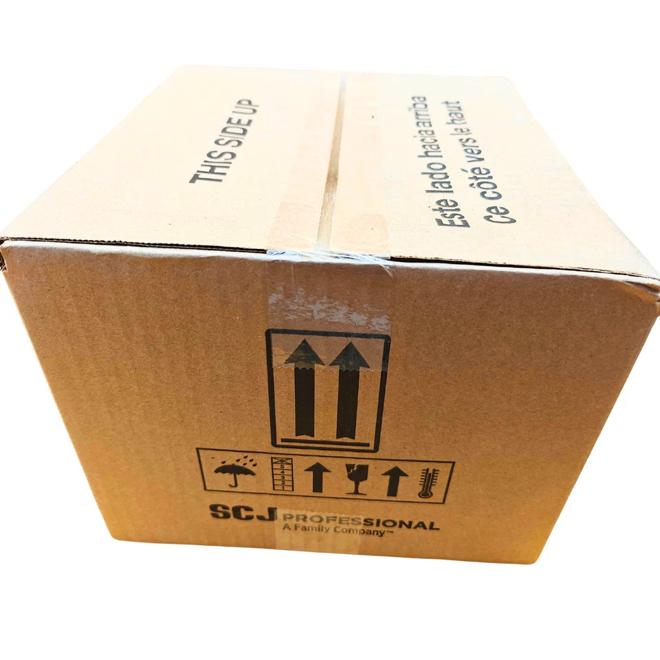 Shipping box containing Kindest Kare soap refill bottles