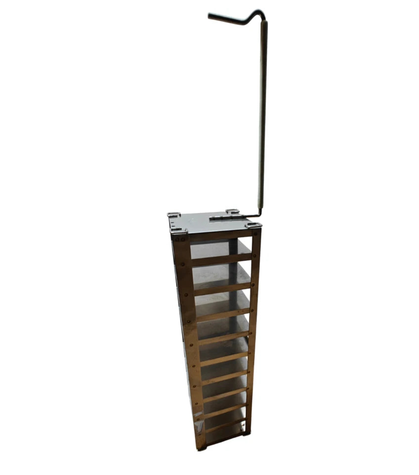 Stainless steel cryogenic box rack with handle for MVE freezer