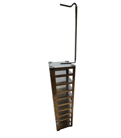 Stainless steel cryogenic box rack with handle for MVE freezer