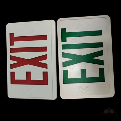 Front view Lithonia exit sign covers 12x8 replacement faces