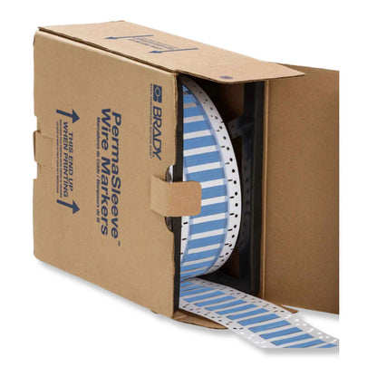 Brady 2" x 0.645" PS-375-2-BL | Blue Heat Shrink Wire Marking Sleeve Labels