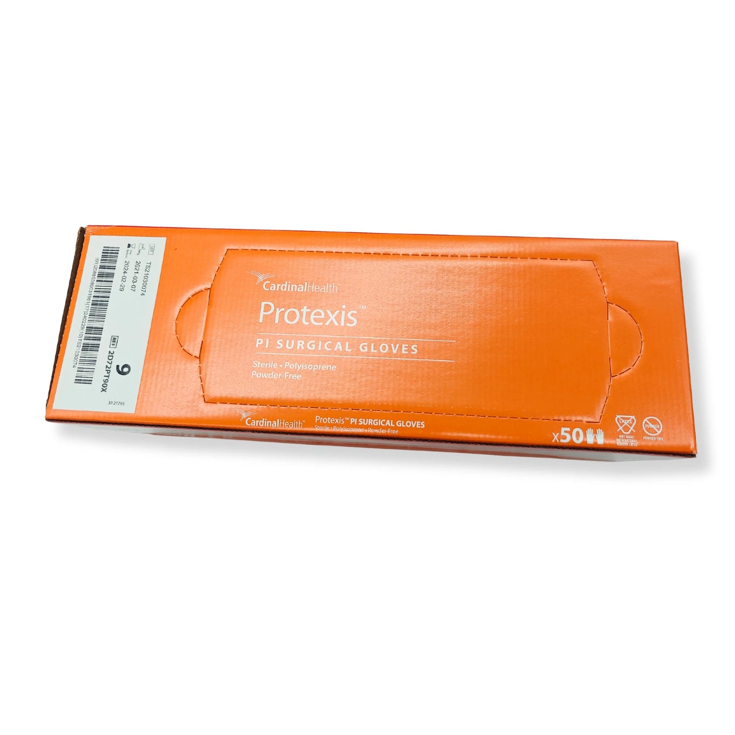 Cardinal Health Protexis PI Surgical Gloves (SIZE 9) 50 Pairs | EXP: 02-29-2024
