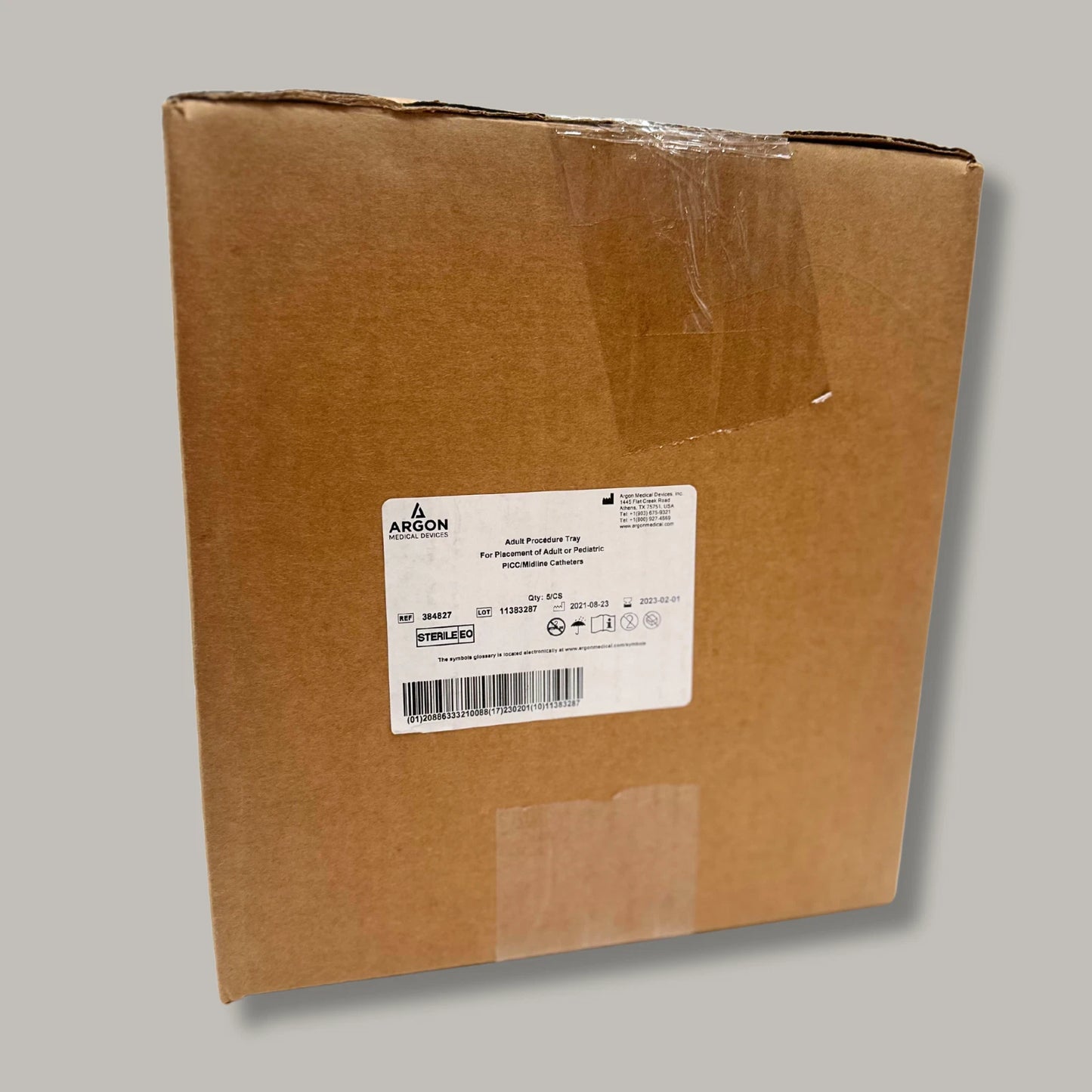 Box of 5 ARGON Complete Procedure Trays | For Adults | NEW & SEALED