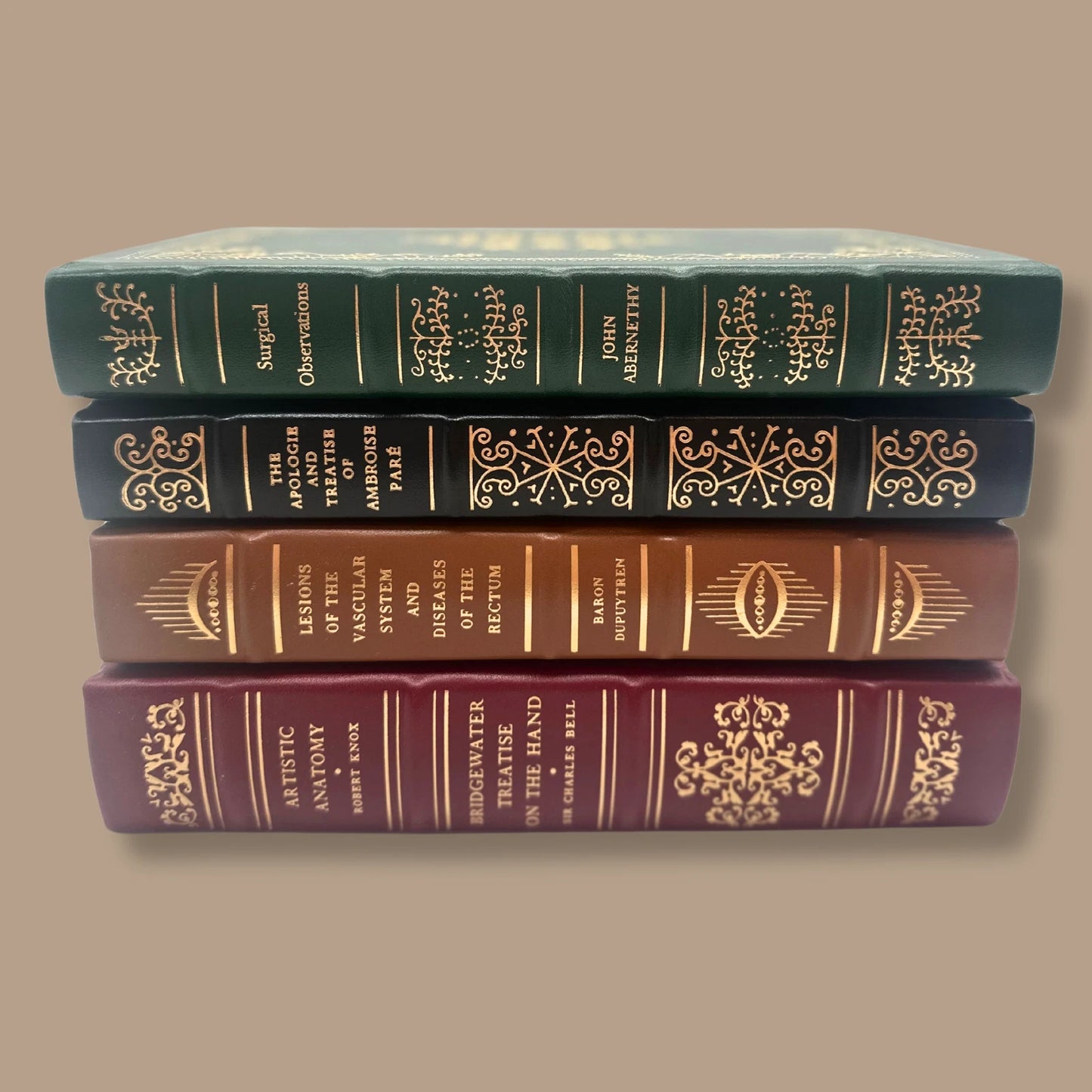 Set of 4 -Special Classics of Surgery Library Gryphon Edition Leather Hardcovers