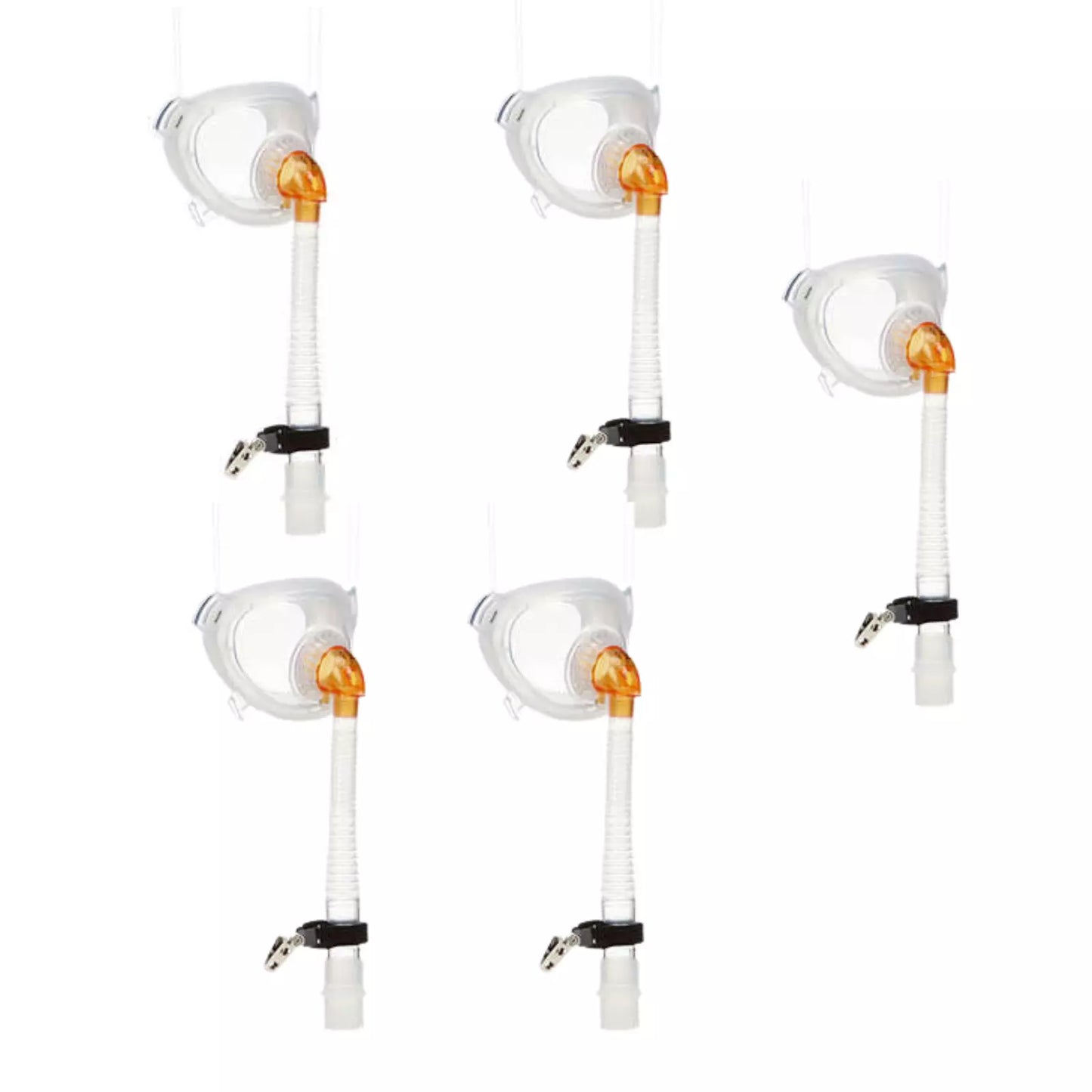 Philips Respironics XS PerforMax Mask EE Leak 2 Yellow Headgear [1083147] 5 Pack