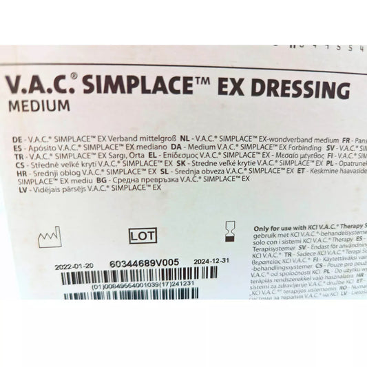 V.A.C. Simplace EX Dressing Kits 5 Pack (Medium)