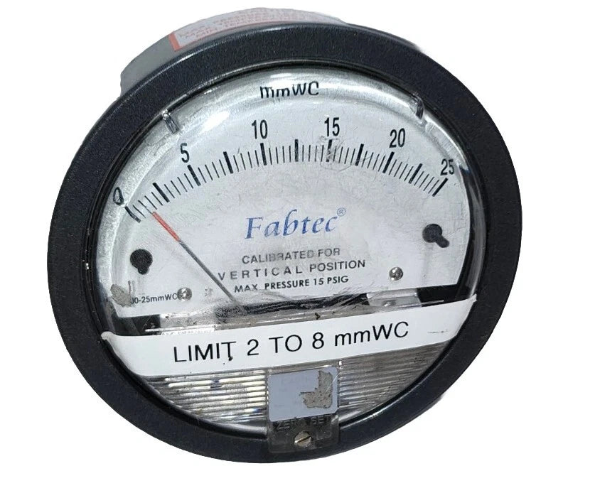 Dwyer Differential Pressure Gauge 15psig 1000-25mmWC | CALIBRATED | Manometer