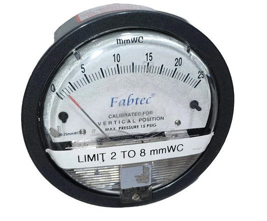 Dwyer Differential Pressure Gauge 15psig 1000-25mmWC | CALIBRATED | Manometer