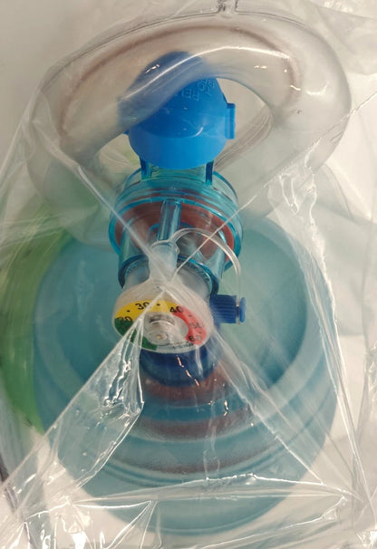MercuryMed 6 Pack Disposable Adult CPR Bags w/ Manometer & Hyperinflation System