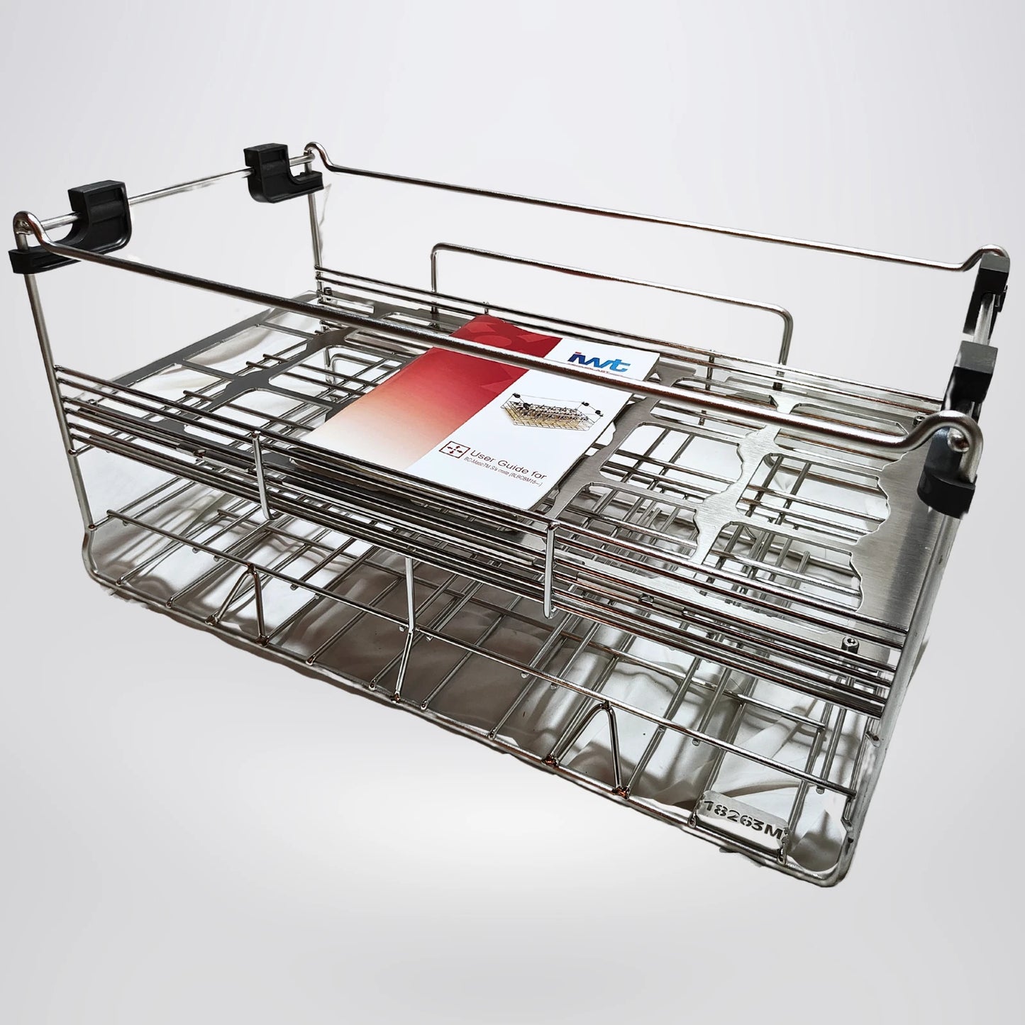 18 Rodent Water Bottle Crate BC-Matic w/ Sliding Lid Stainless Steel 9LBCBM18263