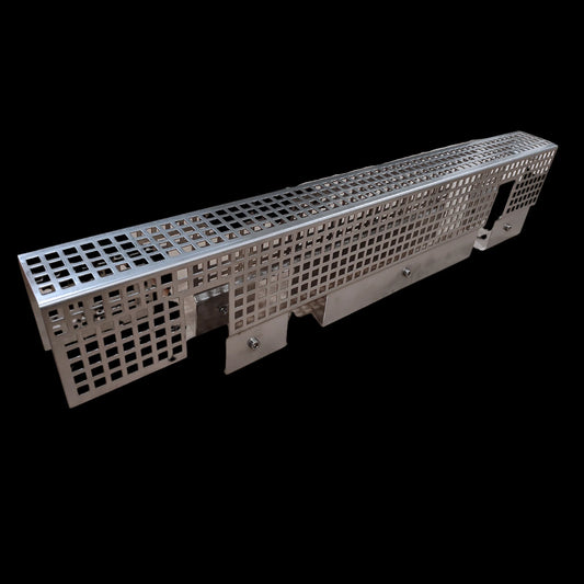 Custom Heavy-Duty Metal Machine Enclosure / Cover / Guard - OPEN | 32X3X7 | 6LBS