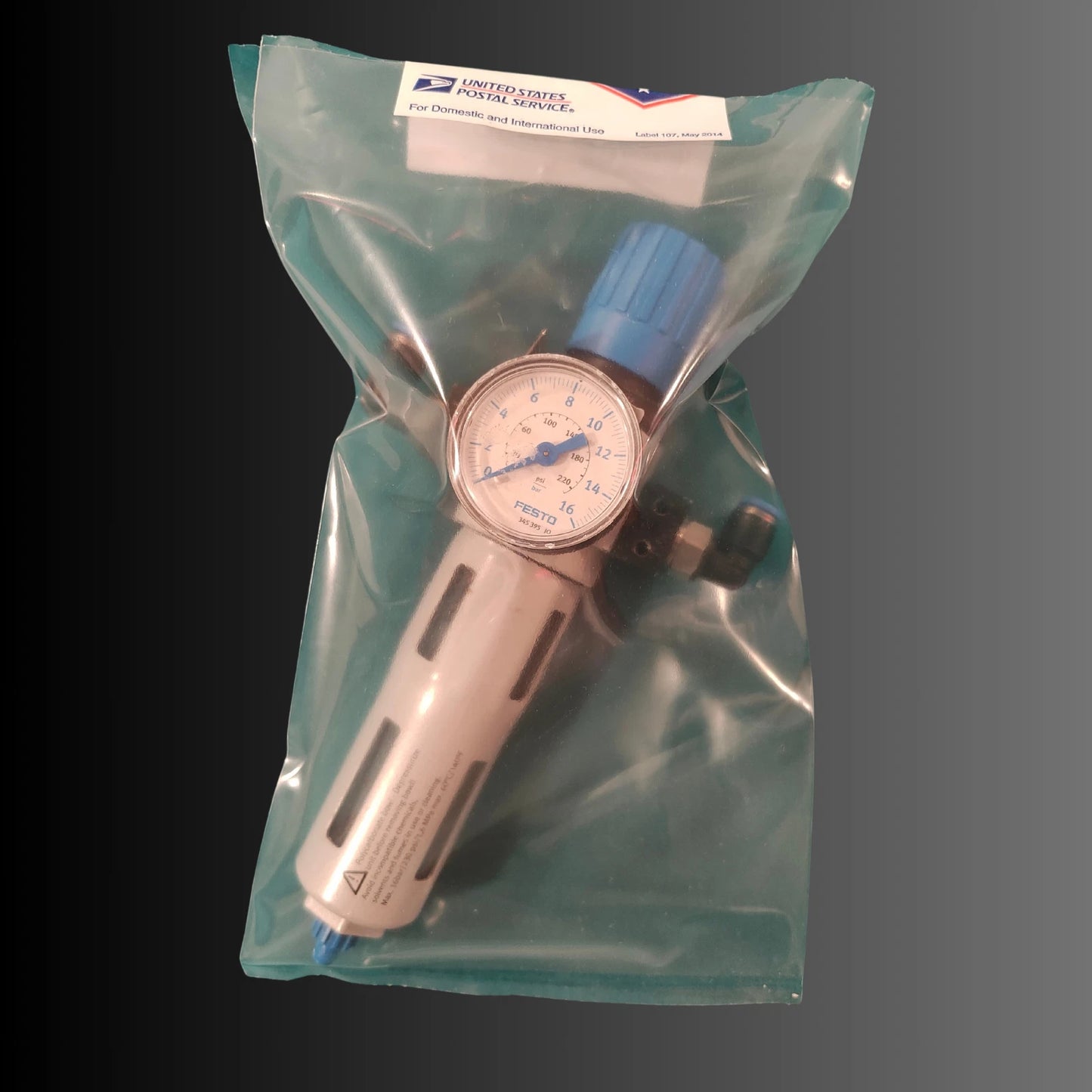 FESTO 159631 LFR-D-MINI Filter Control Valve, Maintenance Unit, with Connectors