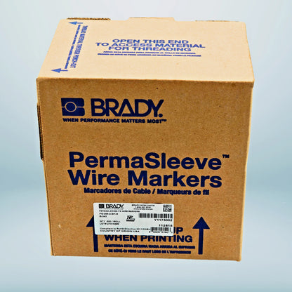 Brady PS-094-2-BK-S PermaSleeve Heat Shrink Wire Marking Sleeves 3/32" x 2", BLK