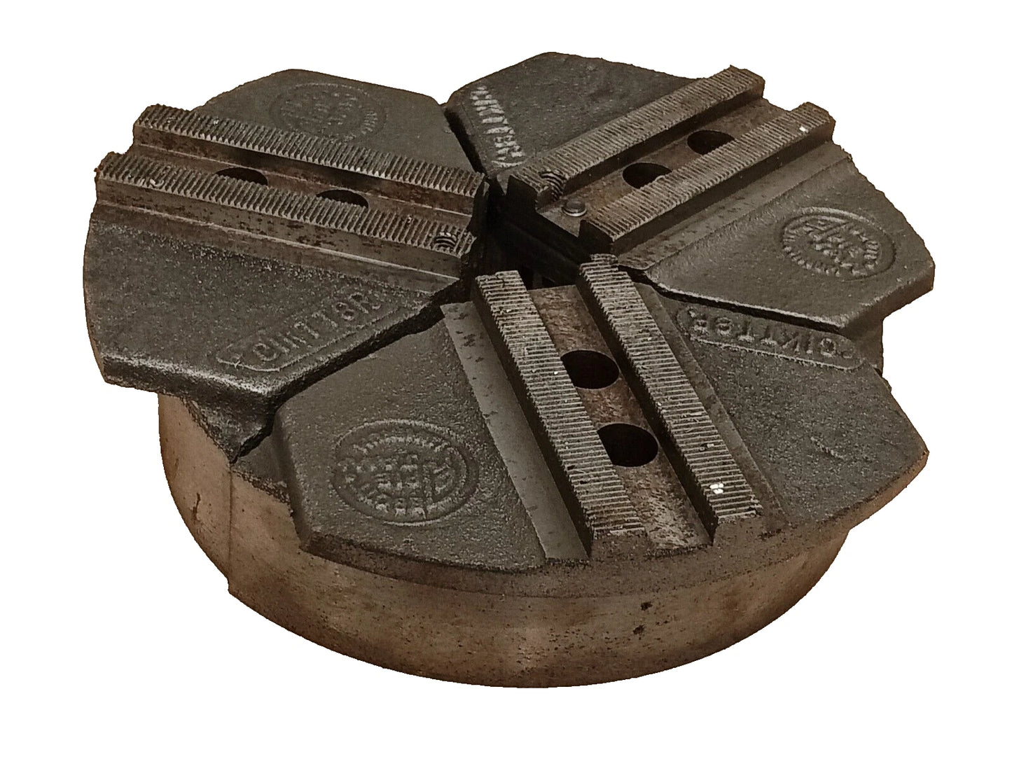 Abbott CIKTT8P 1.5 MM X 60 DEGREE SERRATED PIE JAWS For 8" Chuck Cast Iron