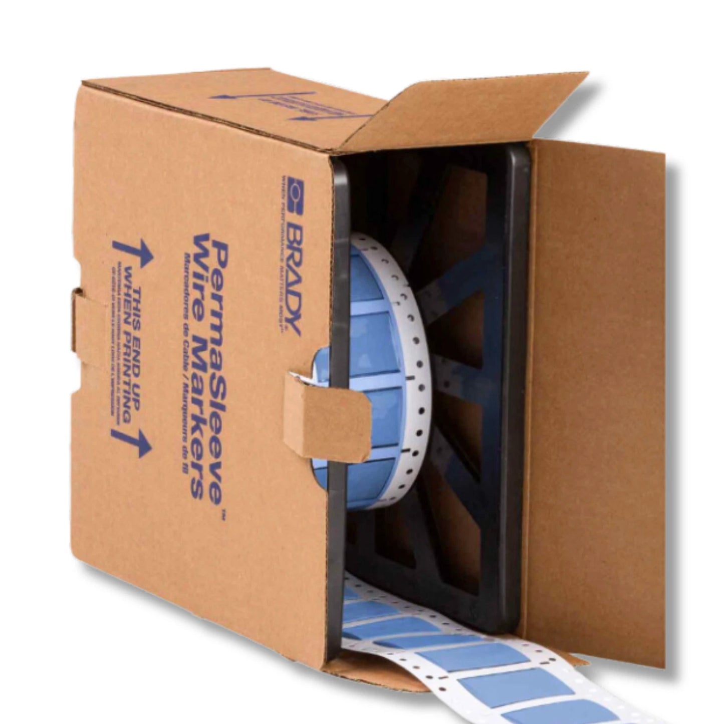 Brady [PS-750-2-BL] 2" x 1.250" Blue Permasleeve Heat Shrink Wire & Cable Labels